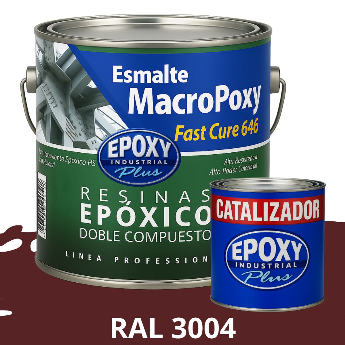 EPOXY - MACROPOXY  Pintura epoxica Multisuperficies 2K - KIT GALON RAL 3004