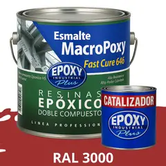 EPOXY - MACROPOXY Pintura epoxica Multisuperficies 2K - KIT GALON RAL 3000