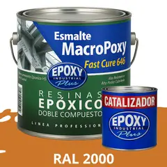 EPOXY - MACROPOXY Pintura epoxica Multisuperficies 2K - KIT GALON RAL 2000
