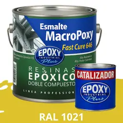 EPOXY - MACROPOXY Pintura epoxica Multisuperficies 2K - KIT GALON RAL 1021