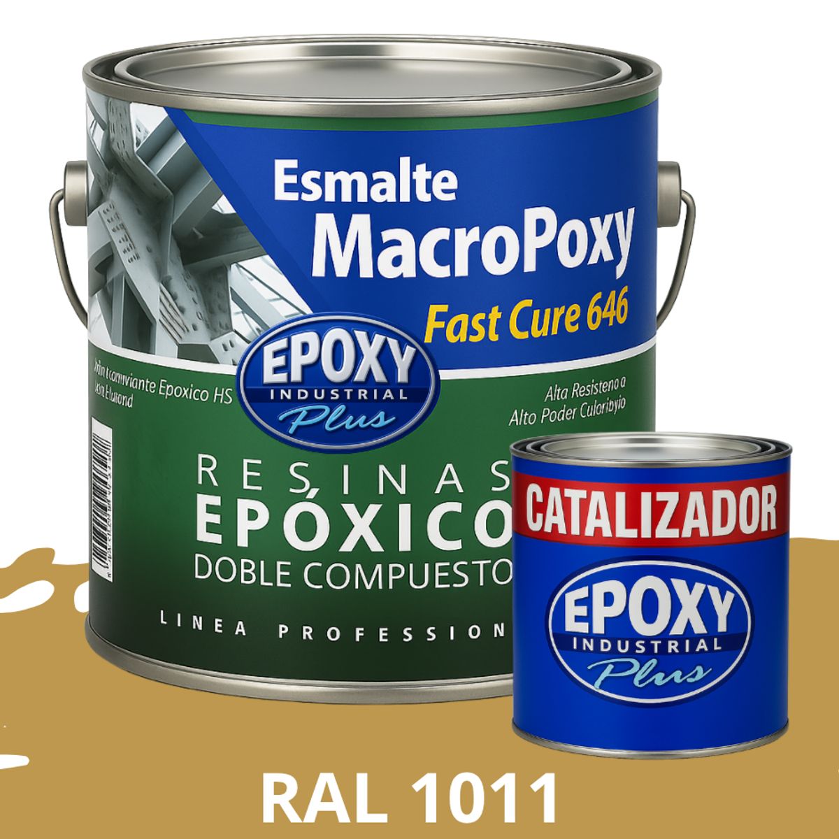 EPOXY - MACROPOXY  Pintura epoxica Multisuperficies 2K - KIT GALON RAL 1011