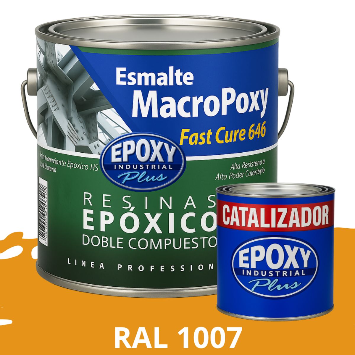 EPOXY - MACROPOXY  Pintura epoxica Multisuperficies 2K - KIT GALON RAL 1007