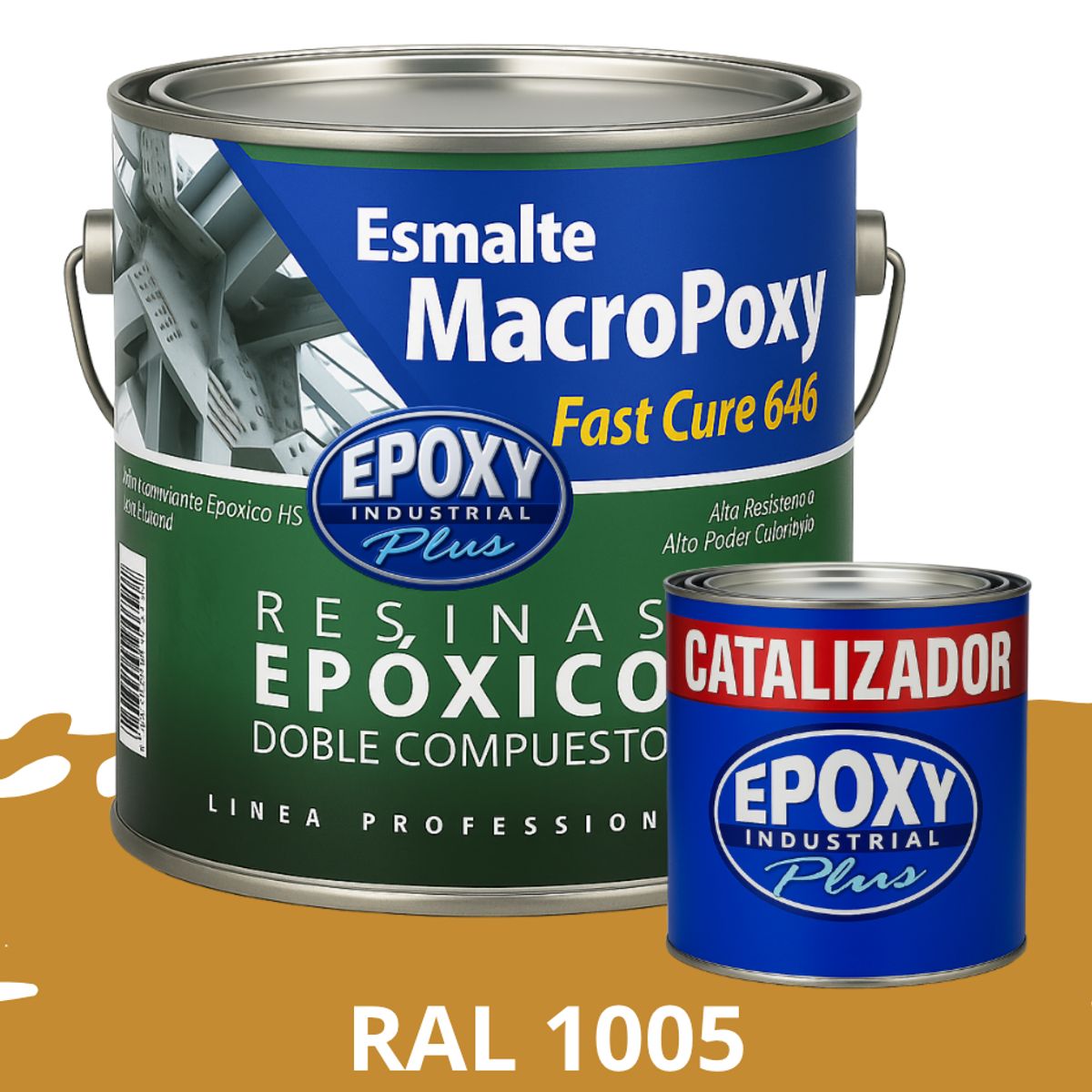 EPOXY - MACROPOXY  Pintura epoxica Multisuperficies 2K - KIT GALON RAL 1005