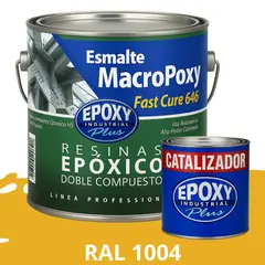 EPOXY - MACROPOXY Pintura epoxica Multisuperficies 2K - KIT GALON RAL 1004