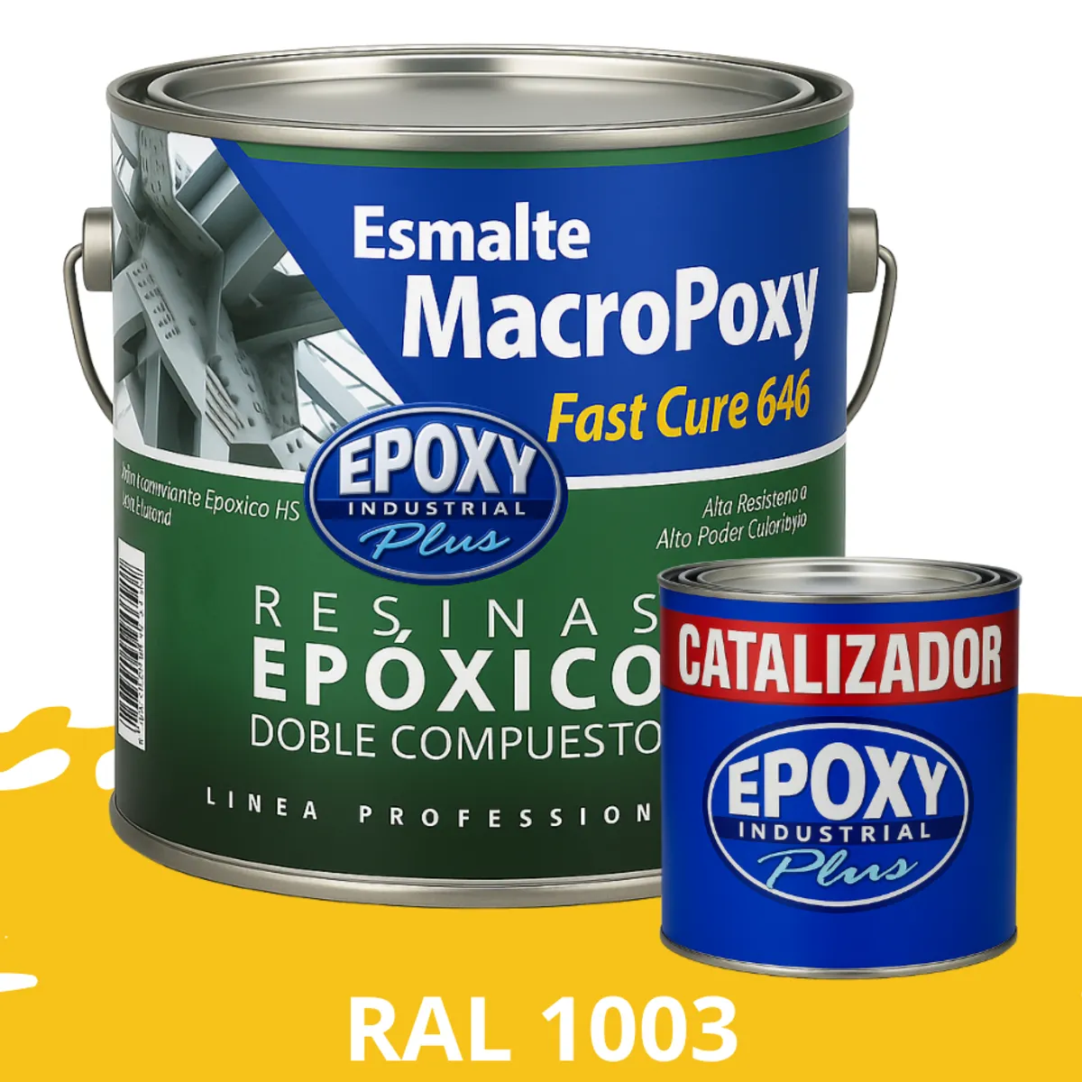 EPOXY - MACROPOXY  Pintura epoxica Multisuperficies 2K - KIT GALON RAL 1003