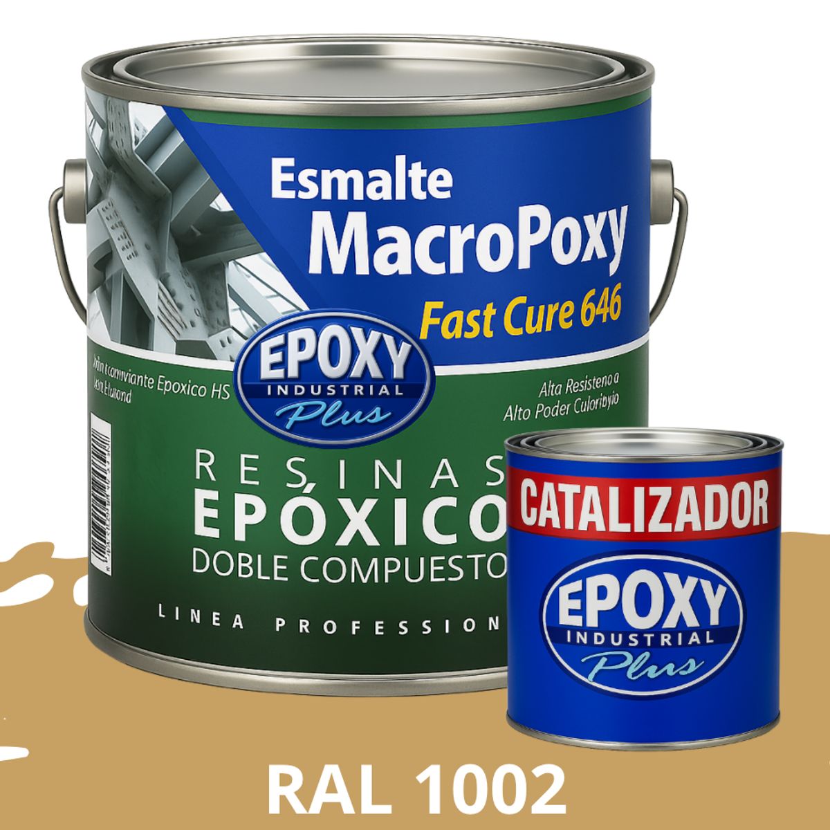 EPOXY - MACROPOXY  Pintura epoxica Multisuperficies 2K - KIT GALON RAL 1002