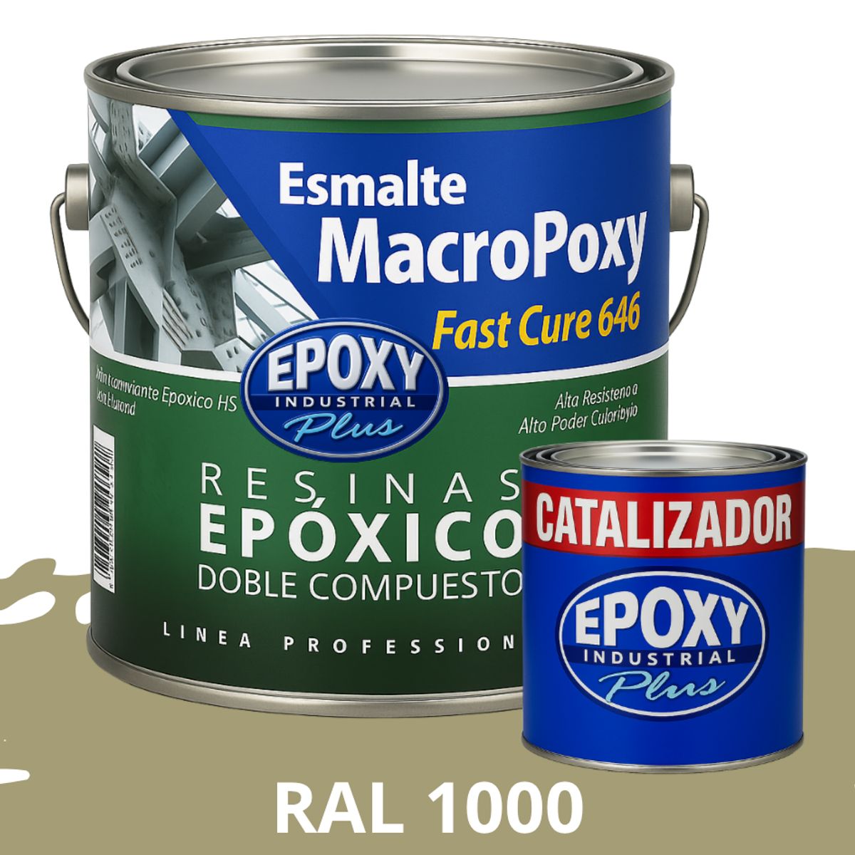 EPOXY - MACROPOXY  Pintura epoxica Multisuperficies 2K - KIT GALON RAL 1000