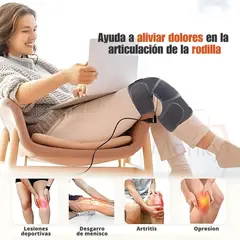 MOVI - RODILLERA 2 EN 1 CON CALEFACCION Y MASAJE PARA DOLORES