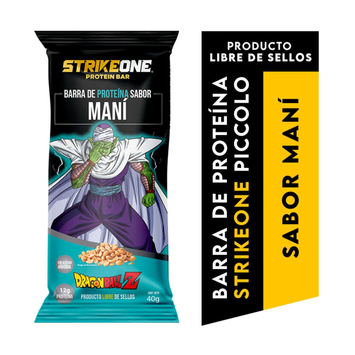 STRIKE ONE - Barra de proteina Maní 20 unidades -40 gr - StrikeOne