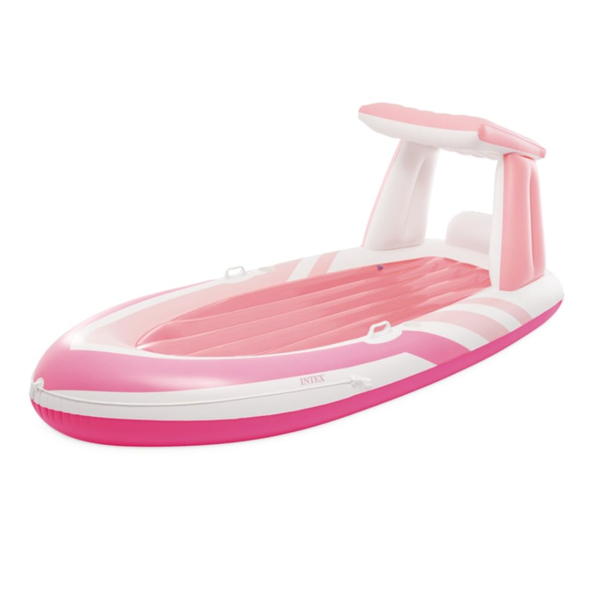 INTEX - Colchoneta Inflable INTEX Pink Paradise con Techo y Porta Bebidas