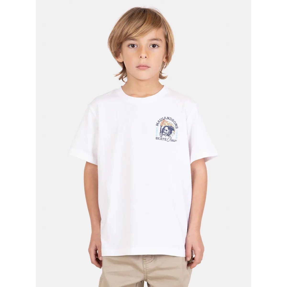 MAUI AND SONS - Polera MC TideFlex Blanco Infantil Maui And Sons