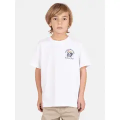 MAUI AND SONS - Polera MC TideFlex Blanco Infantil