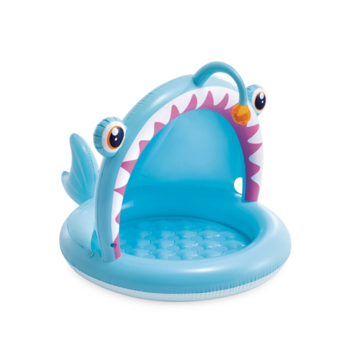 INTEX - Piscina Infantil INTEX con Parasol Angler Fish Baby Pool  1 - 3 Años