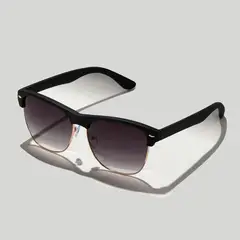 POLASUP - Gafas de sol clásicas elegantes media montura de metal UV400