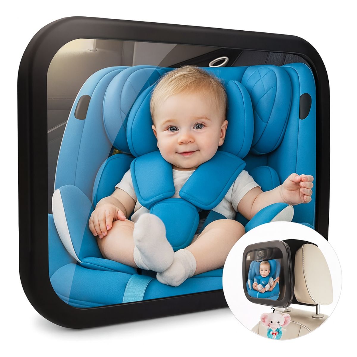 GENERICO - Espejo Retrovisor De Seguridad Auto Para Niños Y Bebé