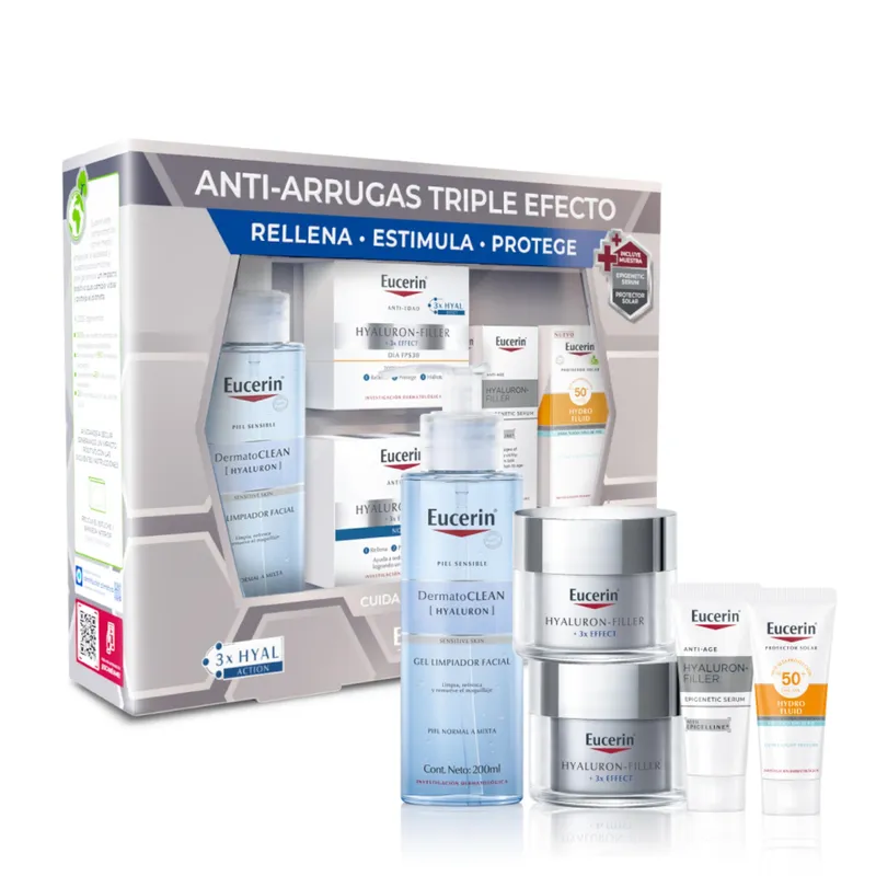 EUCERIN - EUCERIN Pack Rutina Hyaluron Filler Antiarrugas 287ml