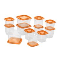 Set Contenedores de Plástico Herméticos 12 Un