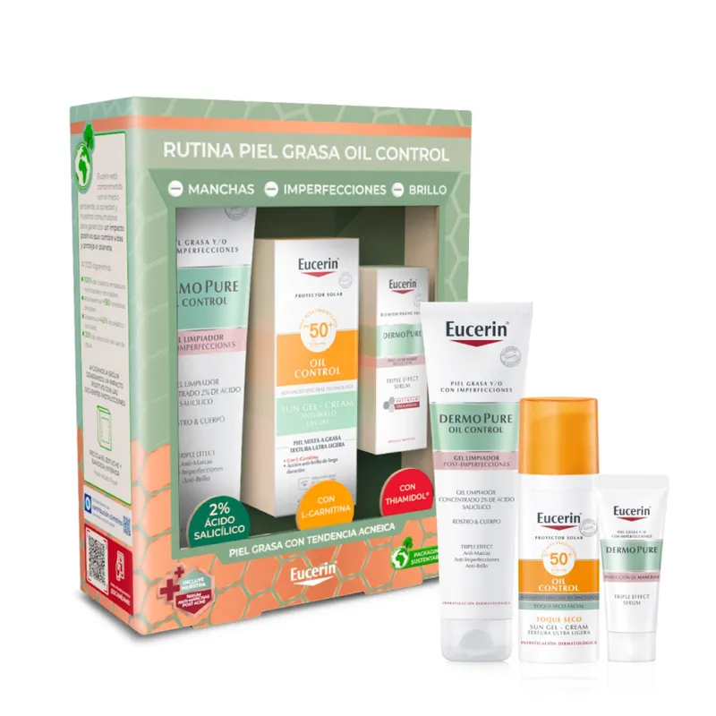 EUCERIN - EUCERIN Pack Rutina Dermopure Piel Grasa 280ml