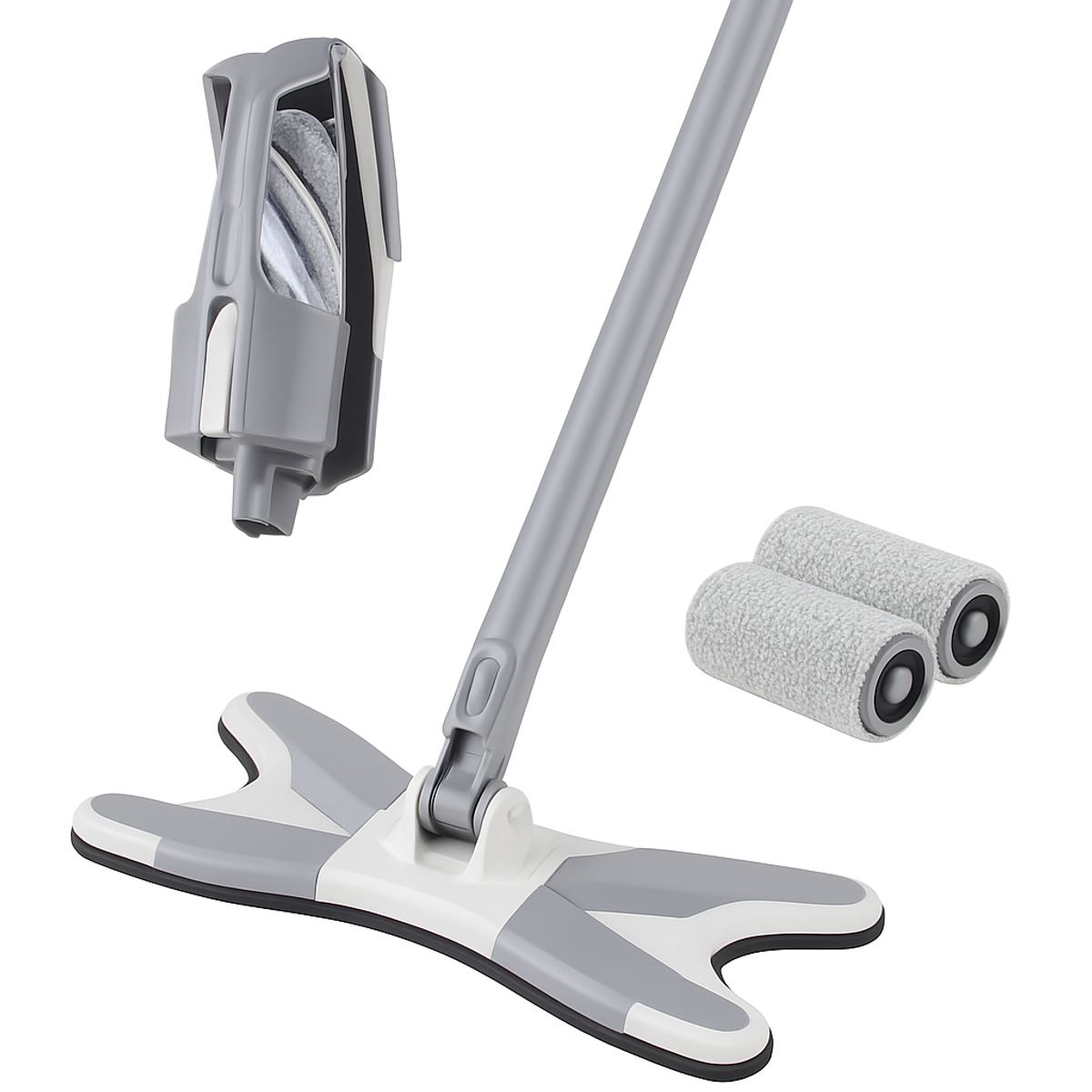 MOVI - Mopa de Limpieza Giratoria de Microfibra con Cabezal 360°