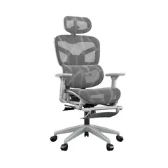 GENERICO - Silla Ergonómica Reclinable con Reposapiés y Soporte Lumbar