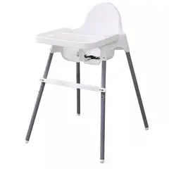 OASIS - Silla De Comer Bebé 2 En 1 Modelo Básico Barato Blanco