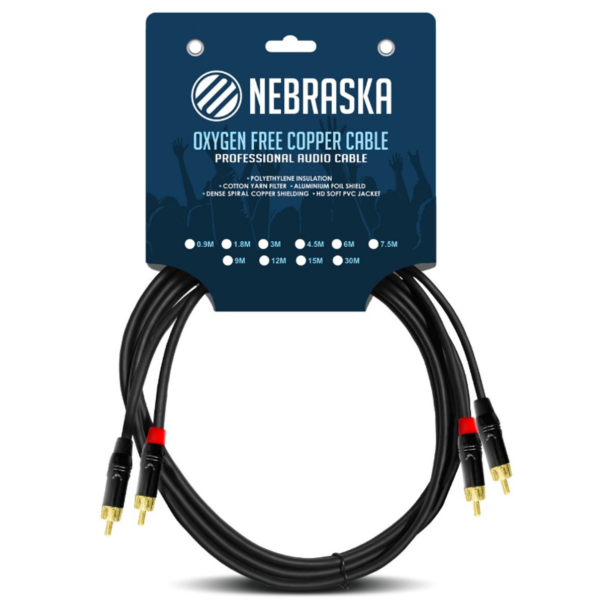 GENERICO - Cable De Audio 2 Rca A 2 Rca Nebraska DDR-6
