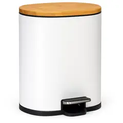 WAKESHOME - Cubo De Basura De Acero Inoxidable 6 Litros Premium