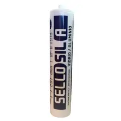 SELLOSIL - Silicona Acetica Tubo Baño Cocina Color Titanio Sin fungicida