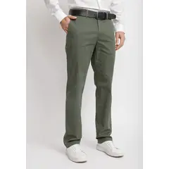 TRIAL - Pantalón Chino Hombre Algodón Vinci Verde