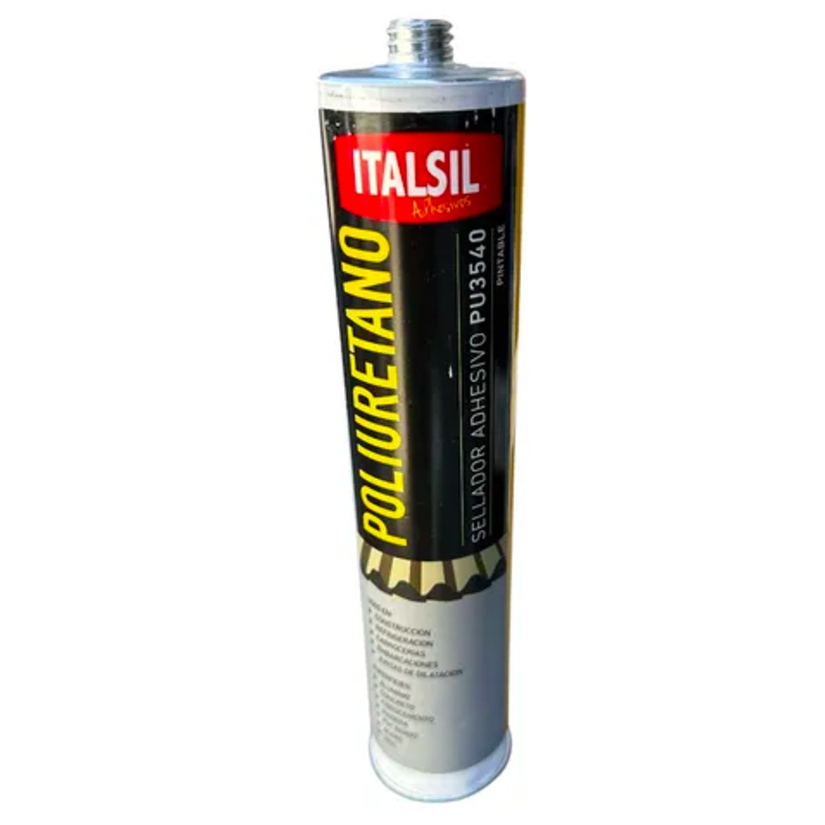 GENERICO - Sellador y Adhesivo Poliuretano GRIS PU 3540 Pintable ITALSIL