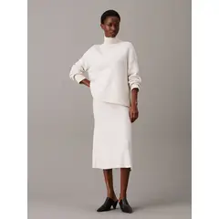 CALVIN KLEIN - Faldas Recycled Wool Blanco