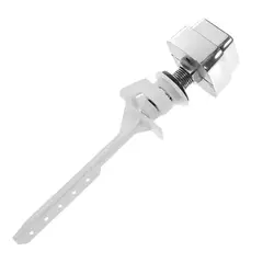 GENERICO - Boton Lateral De Estanque Cuadrado Wc Cromado Plastico