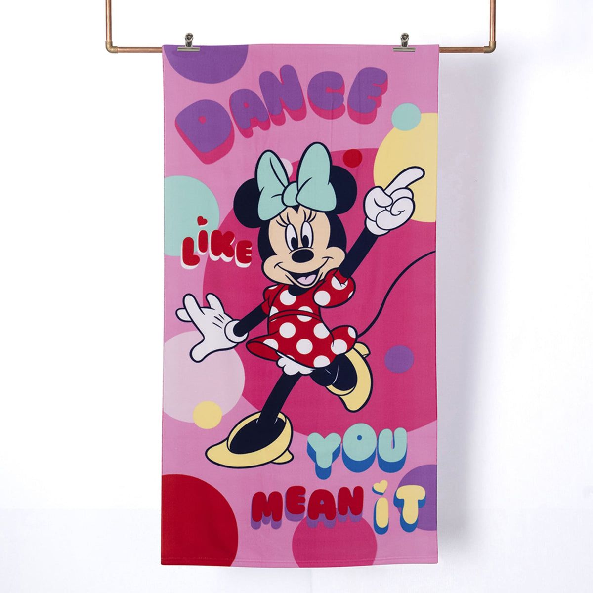MASHINI - Set de toalla 70x140 cms + Lentes de agua Minnie Dance