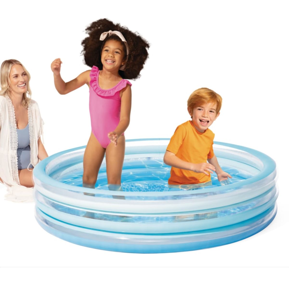 INTEX - Piscina Infantil Inflable INTEX Blue Biss con Suelo Estampado