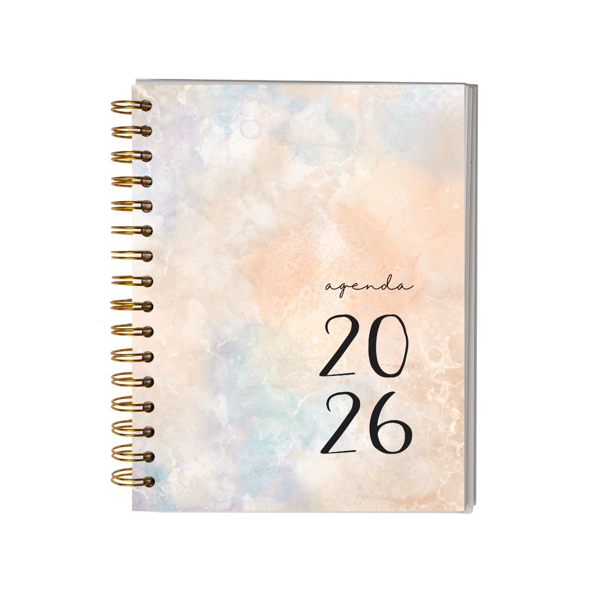 GENERICO - Agenda 2026 con fecha amarilla - Tareas diarias 12 meses