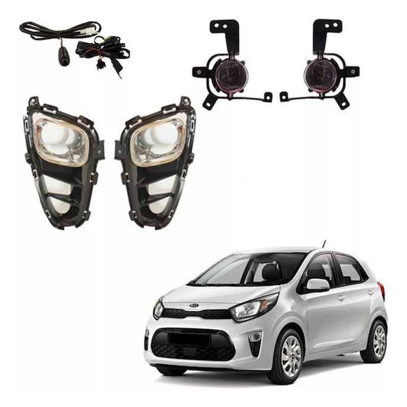 GENERICO - Kit Neblineros Para Kia Morning 2017 - 2022