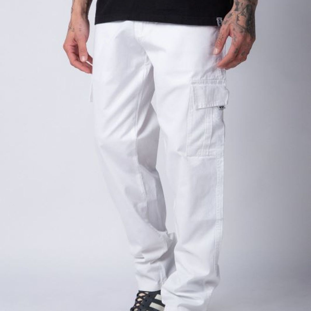 SAFE - Pantalon Cargo Poplin Blanco