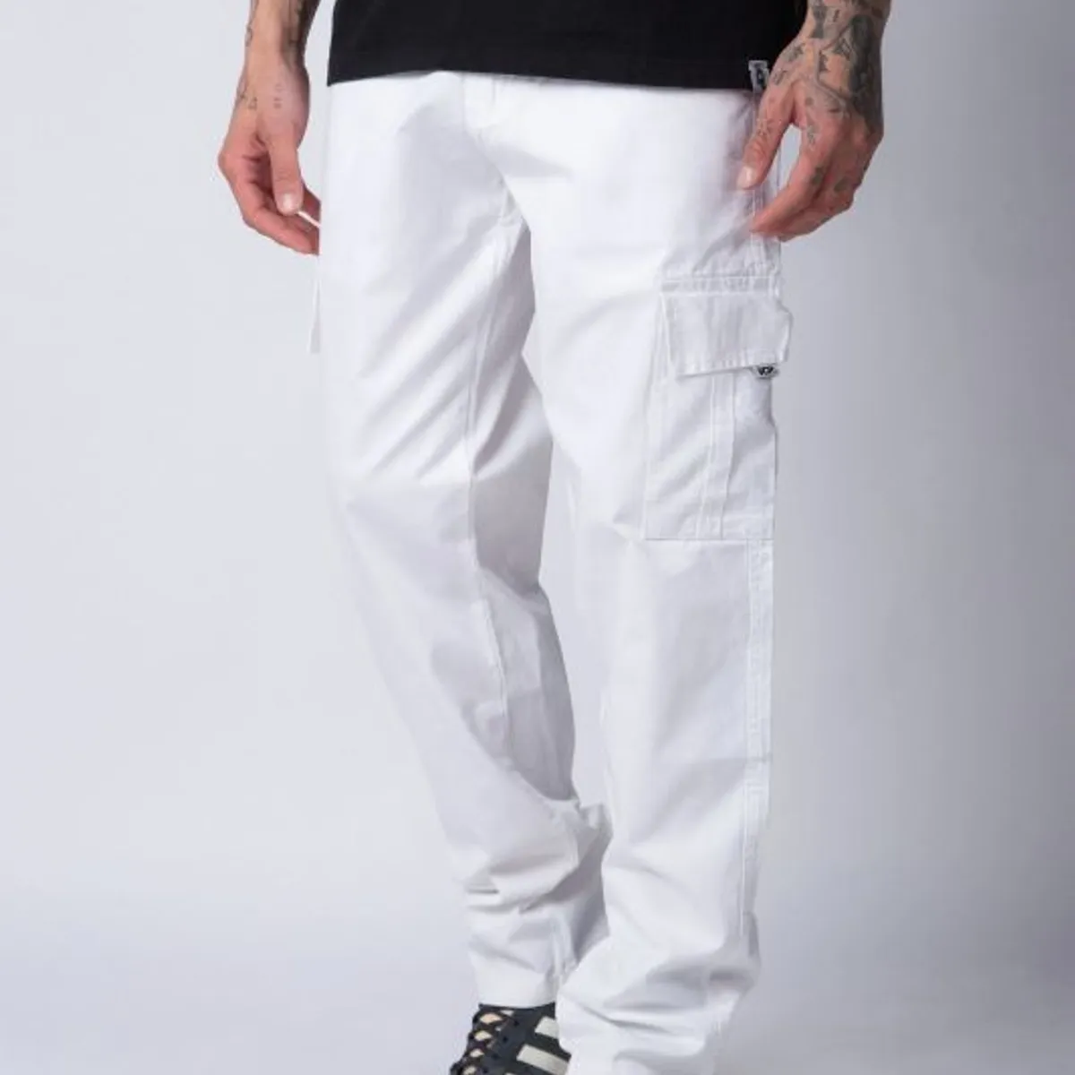 SAFE - Pantalon Cargo Poplin Blanco