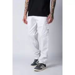 SAFE - Pantalon Cargo Poplin Blanco