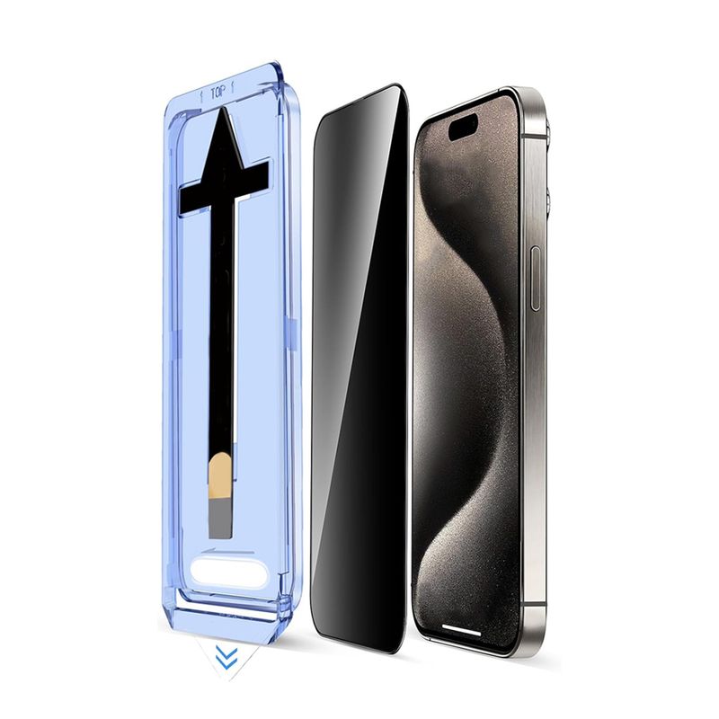 GENERICO - Lamina Anti Espia Para iPhone 17 Pro Max Auto Instalable