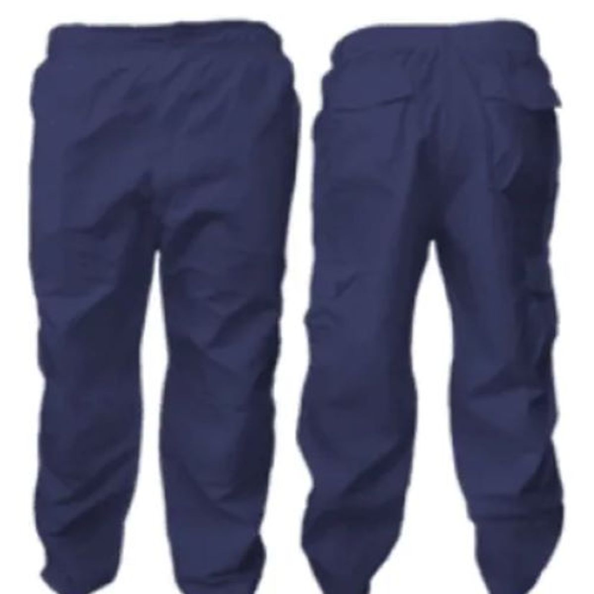 SAFE - Pantalon Cargo Gabardina Azul Marino