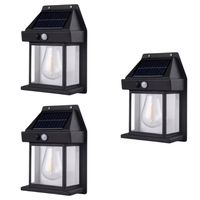 3 Focos Solar Led Luz Cálida Estilo Vintage.