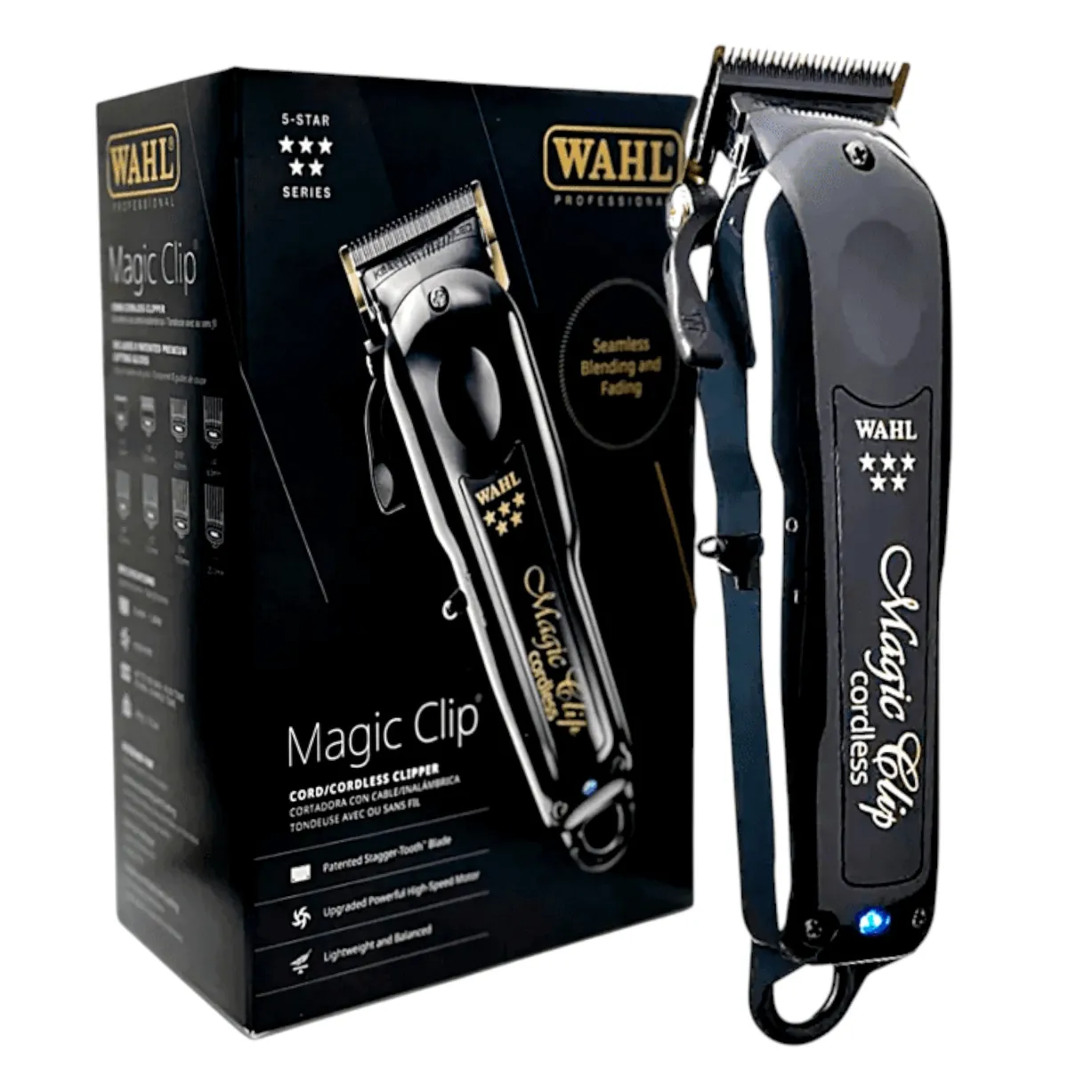 WAHL - Maquina Cortapelo Wahl Magic Clip Negra Cordless