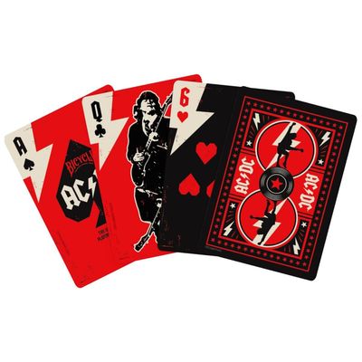 Imagen 2 del producto Baraja Bicycle ACDC Música Rock Magia Cartas Cardistry