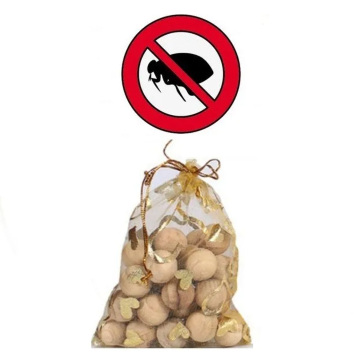 Bolsa de 20 Bolas De Cedro Repelente de Polillas, marca GENERICO - Foto Principal