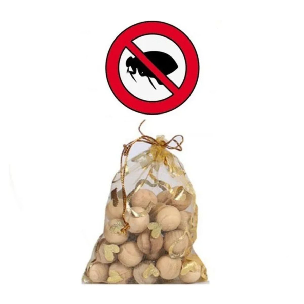 Bolsa de 20 Bolas De Cedro Repelente de Polillas, marca GENERICO - Foto Principal