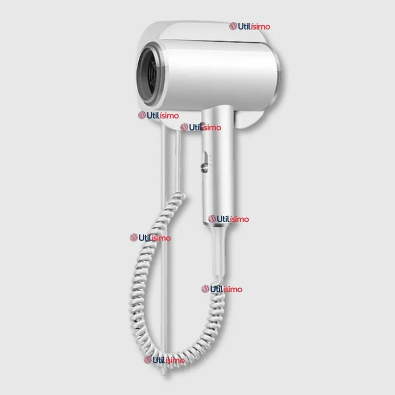 LINE - Secador de Pelo Pared 1300W de Potencia Hoteles Hogar Color Blanco