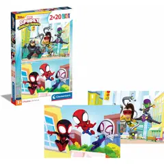 CLEMENTONI - 24794 PUZZLE 2 X 20 PIEZAS SPIDEY AND HIS AMAZING