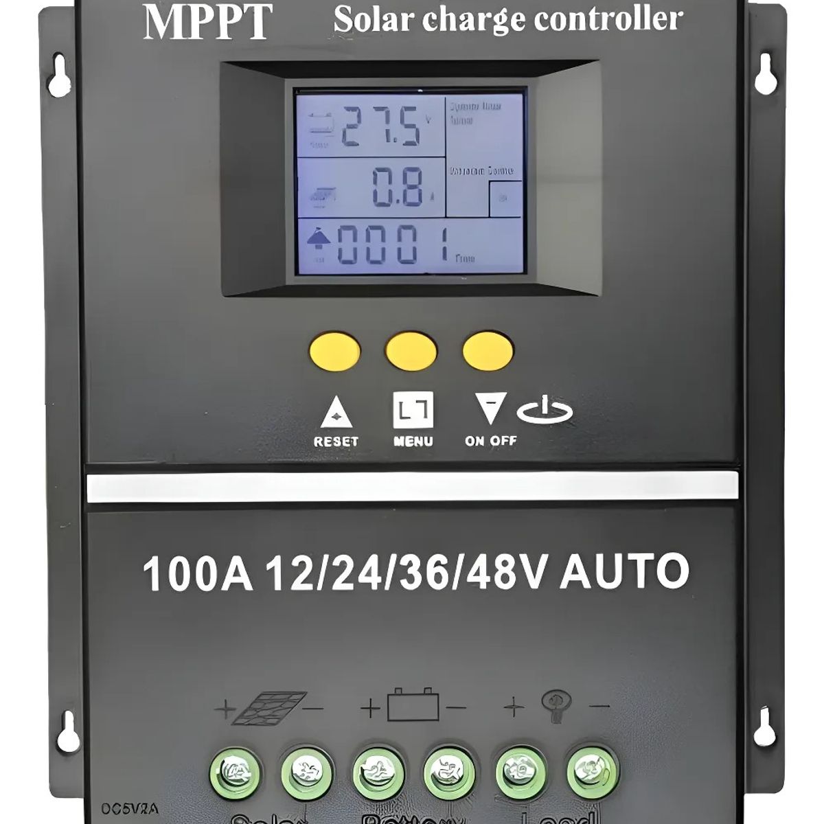 GENERICO - Controlador Regulador Carga Solar 12/24/36/48 Vol Mppt 100 A