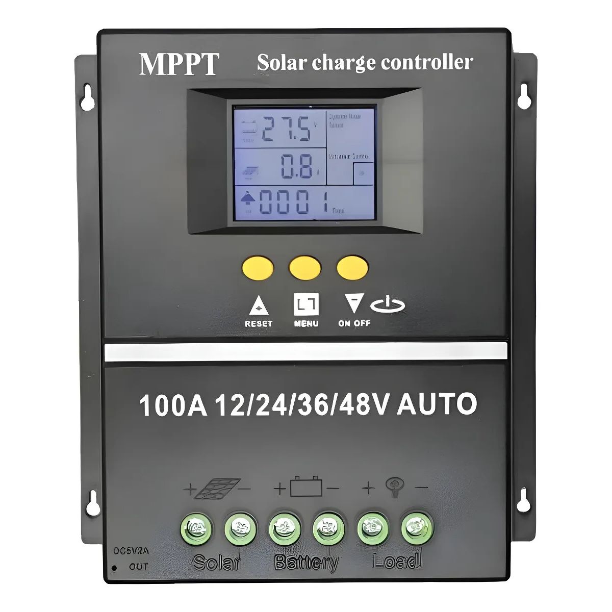 GENERICO - Controlador Regulador Carga Solar 12/24/36/48 Vol Mppt 100 A